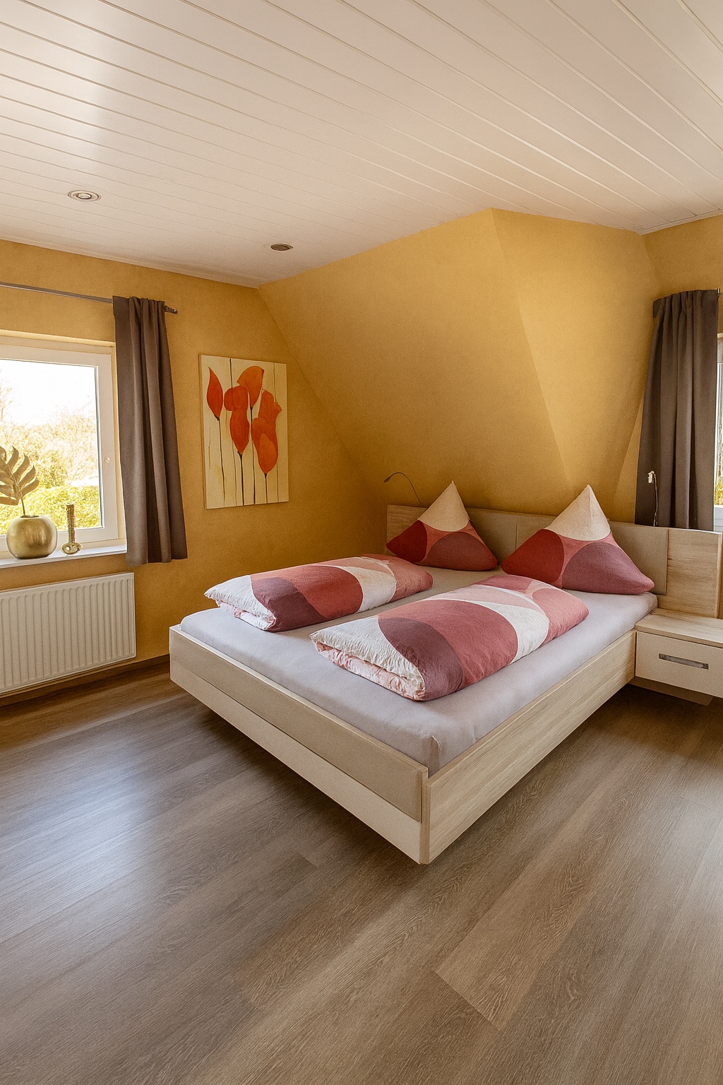 Schlafzimmer mit Doppelbett